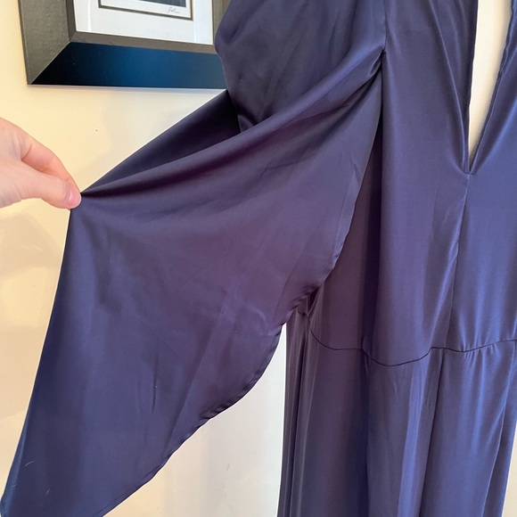 Eloquii Navy Blue Puff Sleeve Dress - Picture 6 of 6